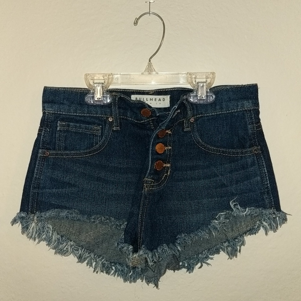 Bullhead Denim High-rise Shorts